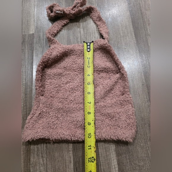 SKIMS Cozy Fluffy Crop Tank Bralette Top Nude Mineral Shapewear Loungewear Y2k - Picture 9 of 10